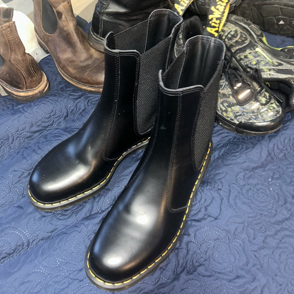 Dr. Martens 2976 Hi Leather Chelsea Boot Size 13 Goth Emo Grunge Punk Combat